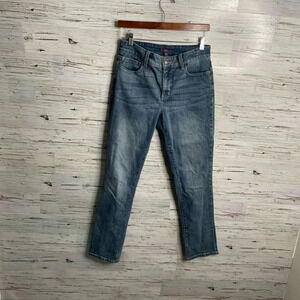 NYDJ Skinny High Rise Stretch  Denim Lift Tuck Jeans size 6